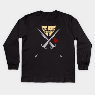 V for Vendetta Kids Long Sleeve T-Shirt